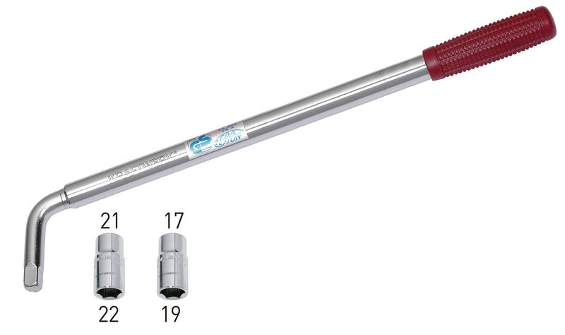Levier de roues+douilles 17x19/21x22 mm