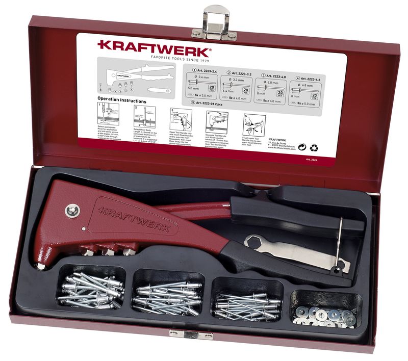 Coffret de pince à riveter