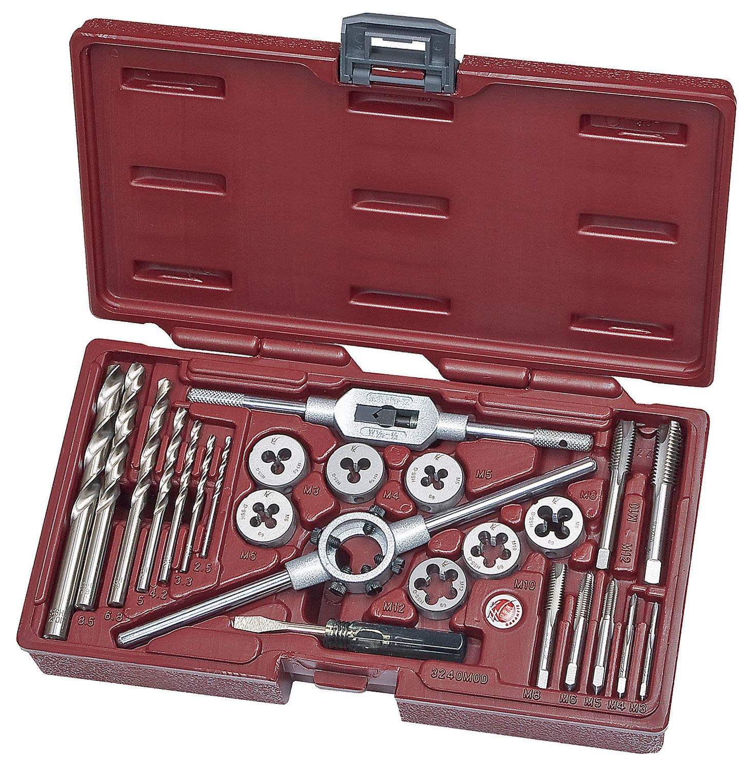 Coffret tarauds, filières, forets modulo