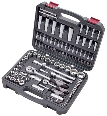 Coffret de douilles, Basic, 1/4"+1/2", 105 pcs.