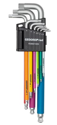 JEU DE TOURNEVIS COUDES IN AVEC CODAGE COULEUR