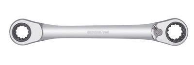 CLE MIXTE A CLIQUET DOUBLE OU DROIT 10+13+17+19 mm CLE MIXTE A CLIQUET DOUBLE OU DROIT 10+13+17+19 mm