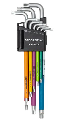 JEU DE TOURNEVIS COUDES TX AVEC CODAGE COULEUR 9PCS