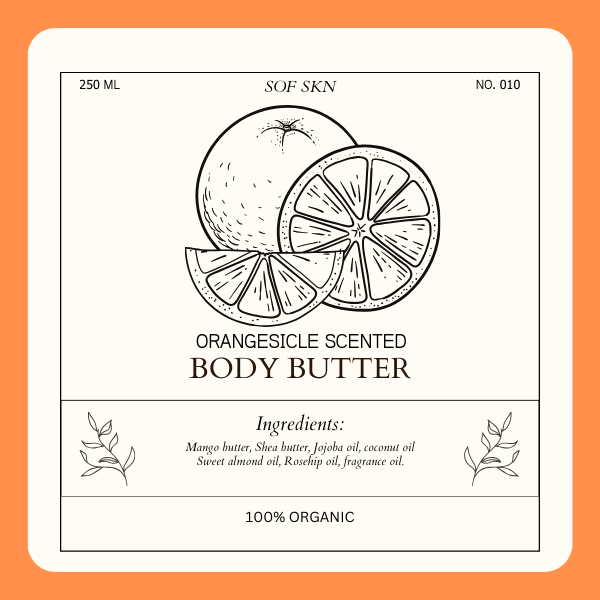 Orangesicle Whipped Body Butter 8oz.