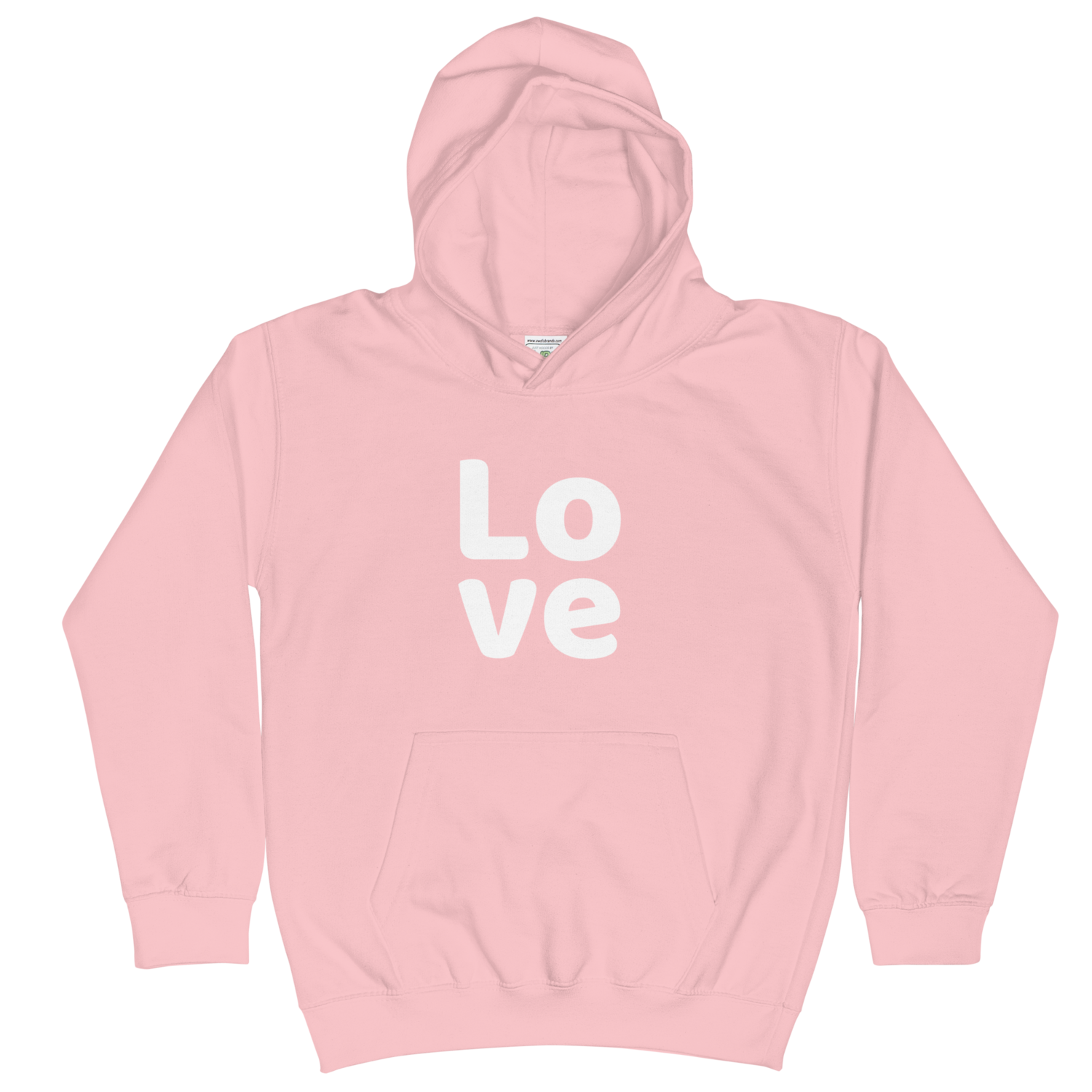 Unisex Kids PINK Hoodie LOVE