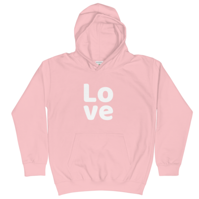 Unisex Kids PINK Hoodie LOVE