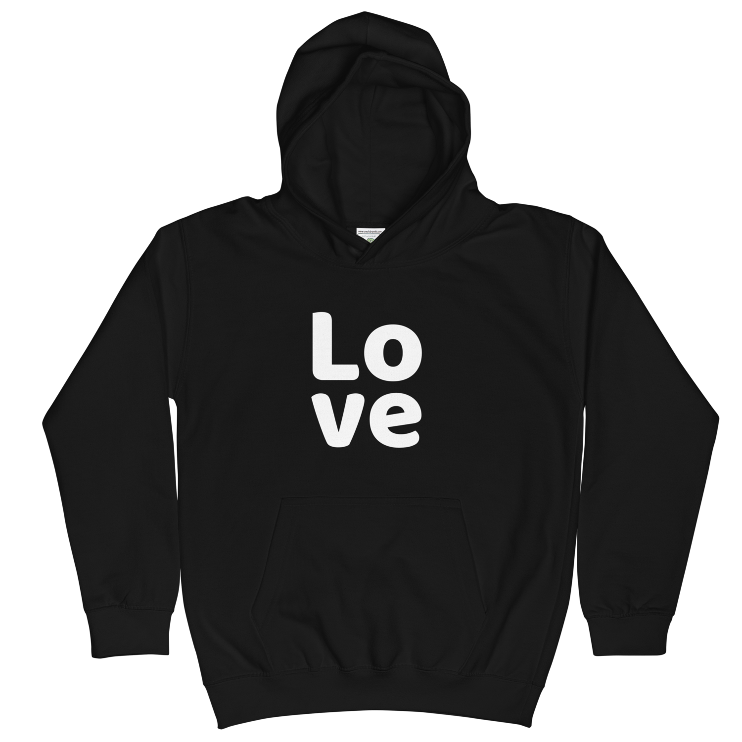 Unisex Kids BLACK Hoodie LOVE