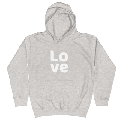 Unisex Kids GREY Hoodie LOVE