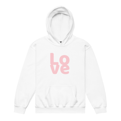 Unisex Youth White PINK LOVE