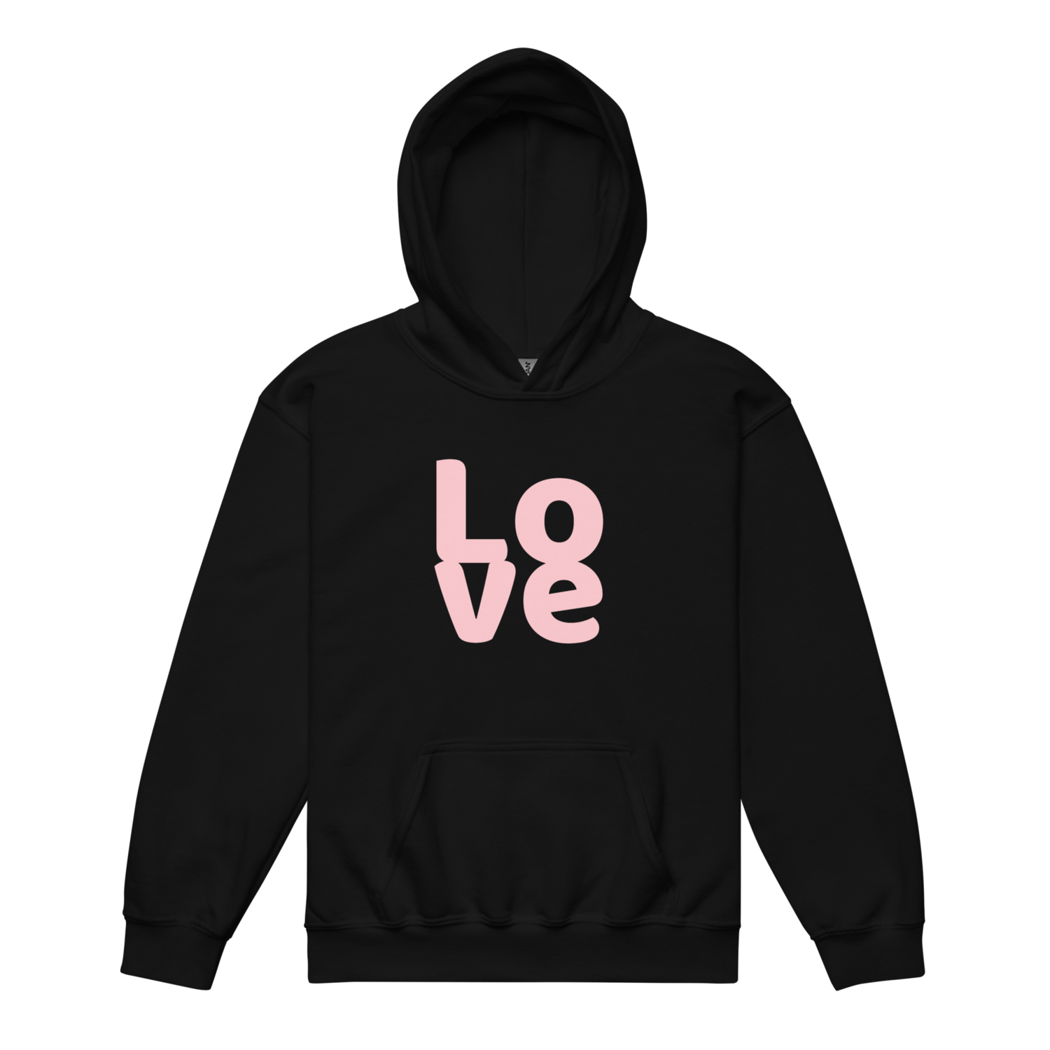 Unisex Youth Black PINK LOVE