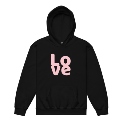 Unisex Youth Black PINK LOVE
