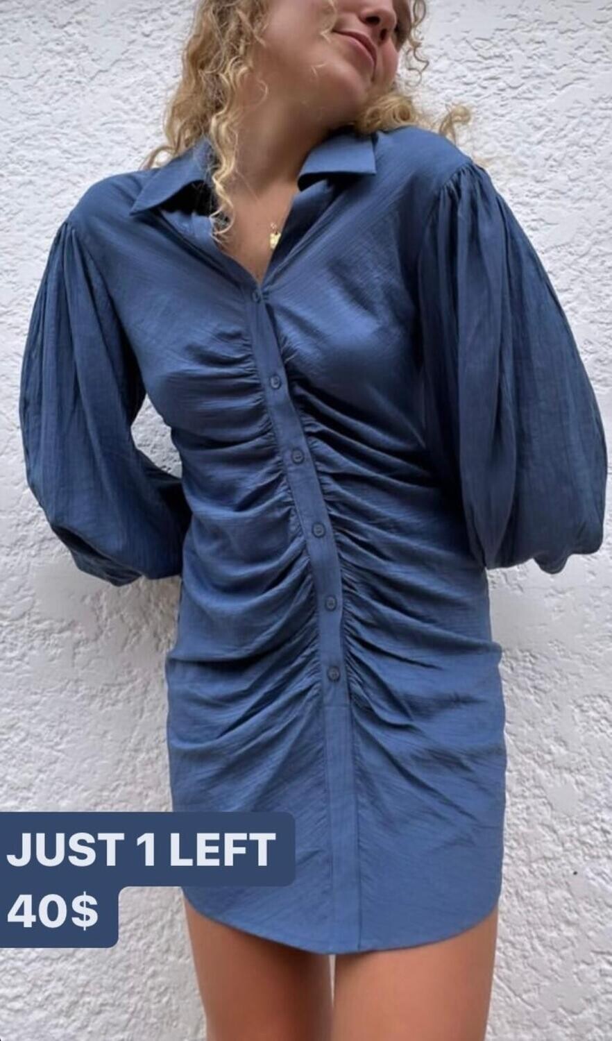 Vestido de magas abullonadas