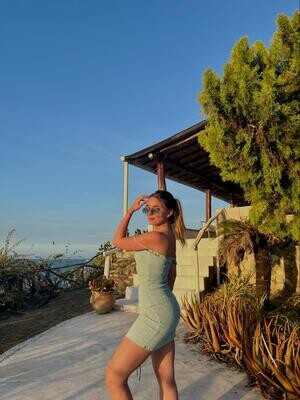 Vestido mini arruchado