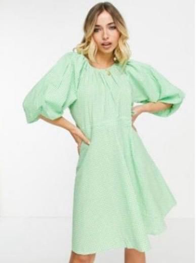 Vestido manga anchas