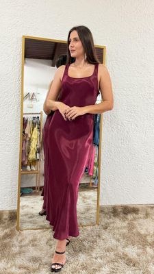 Vestido de satén