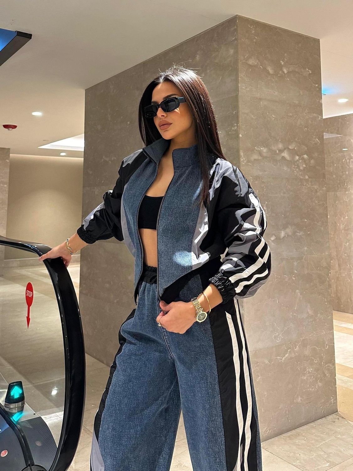 Set denim sporty