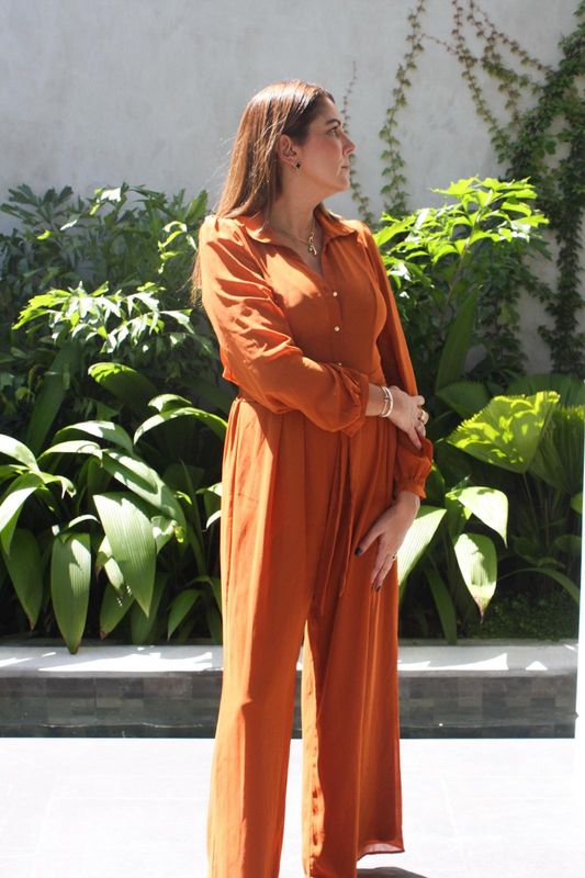JUMPSUIT  - Cognac