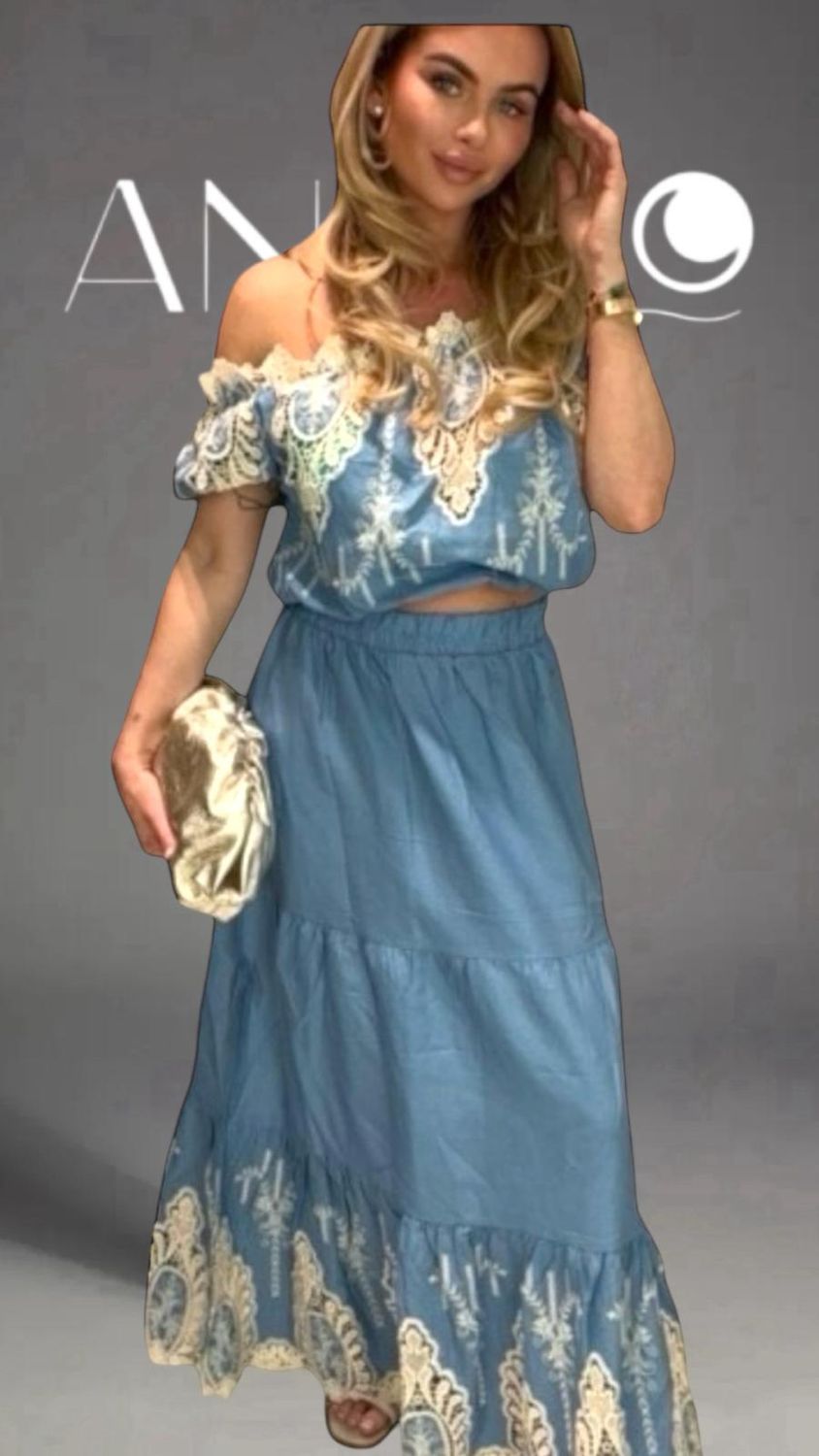 Set Bohemio con encajes