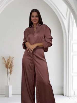 Set Satín mauve