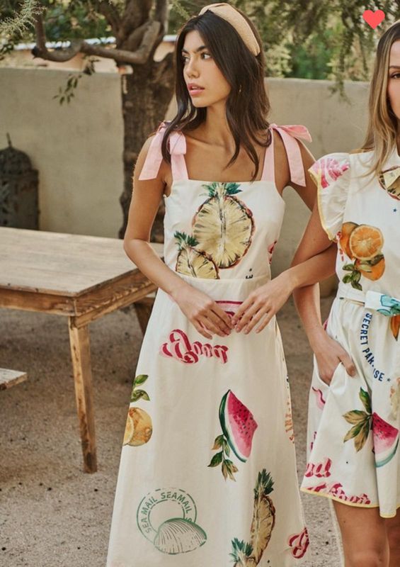 Vestido midi Zahra Island