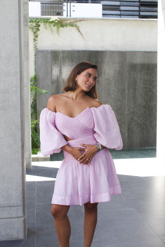 Vestido corte princesa