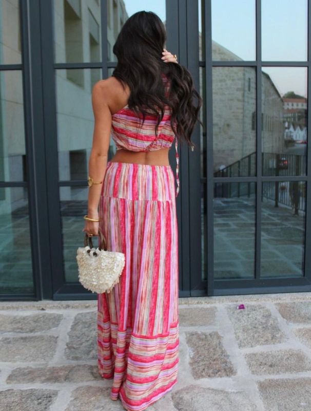 ANGY SOLEA – Vestido Maxi en Viscosa Italiana