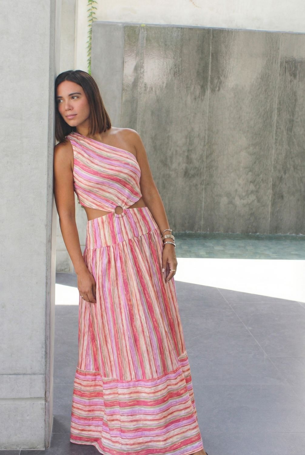 ANGY SOLEA – Vestido Maxi en Viscosa Italiana