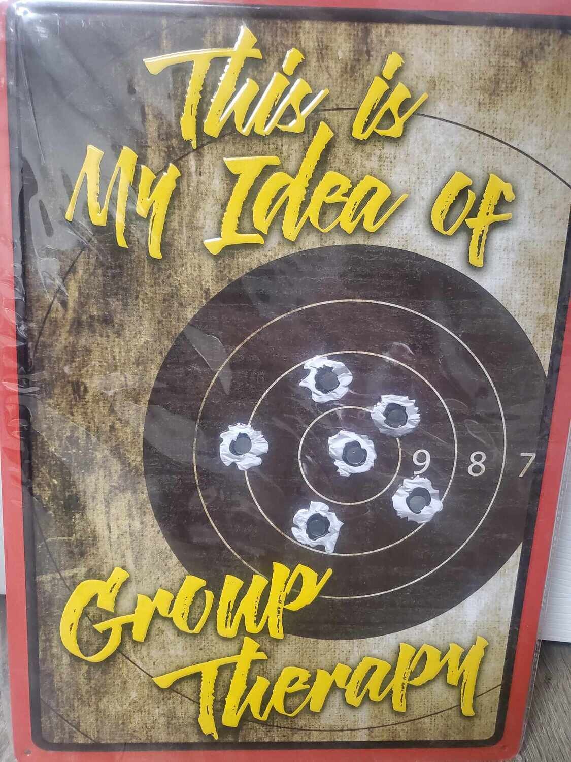 Tin Sign Target Practice LMT