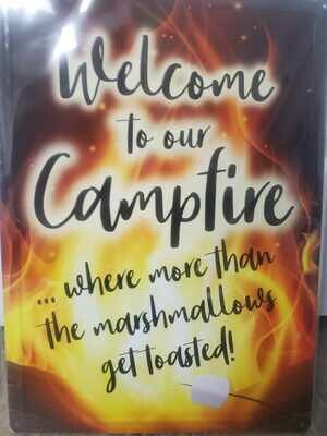 Tin Sign Campfire LMT