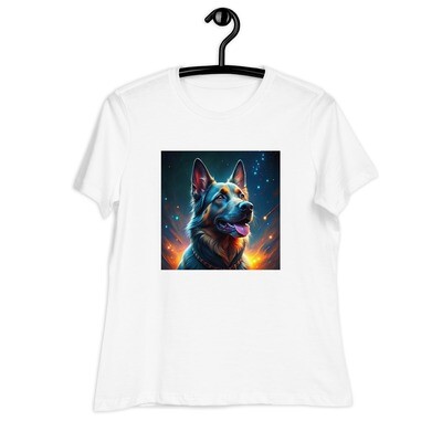 German Shepherd Women&#39;s Relaxed T-Shirt