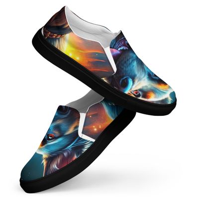 Women’s slip-on canvas shoes shepherd lovers