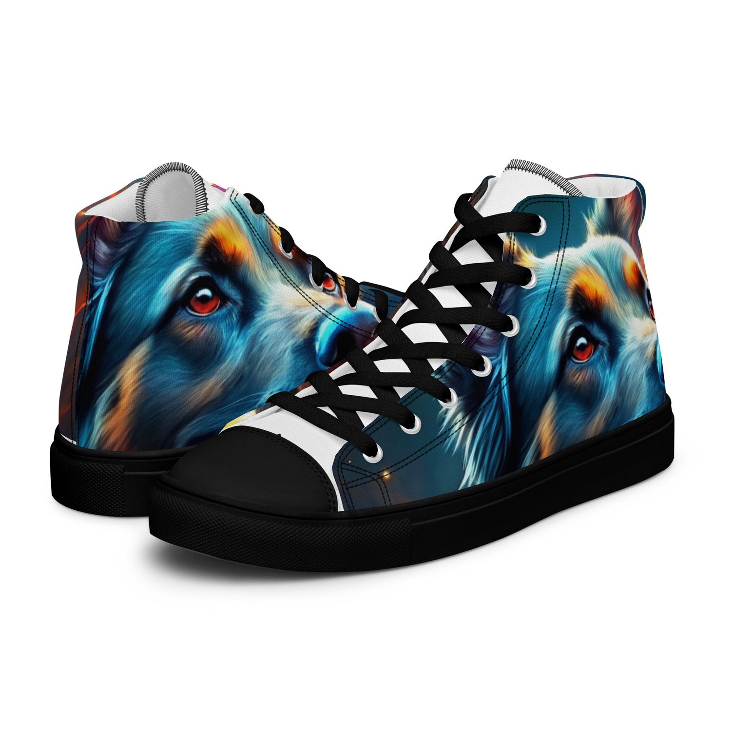 Women’s high top canvas shoes shepherd lovers 