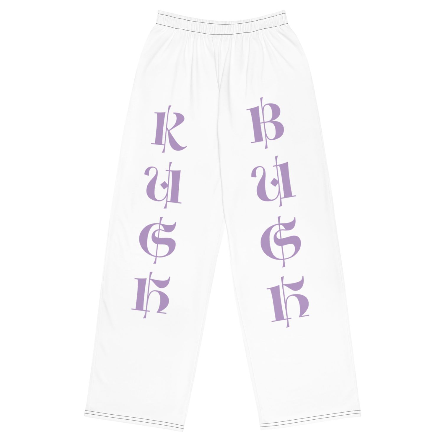 "Kush Bush" All-over print unisex wide-leg pants
