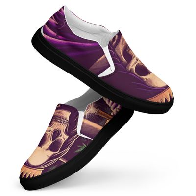 Queen of Pentacles Women’s slip-on canvas shoes