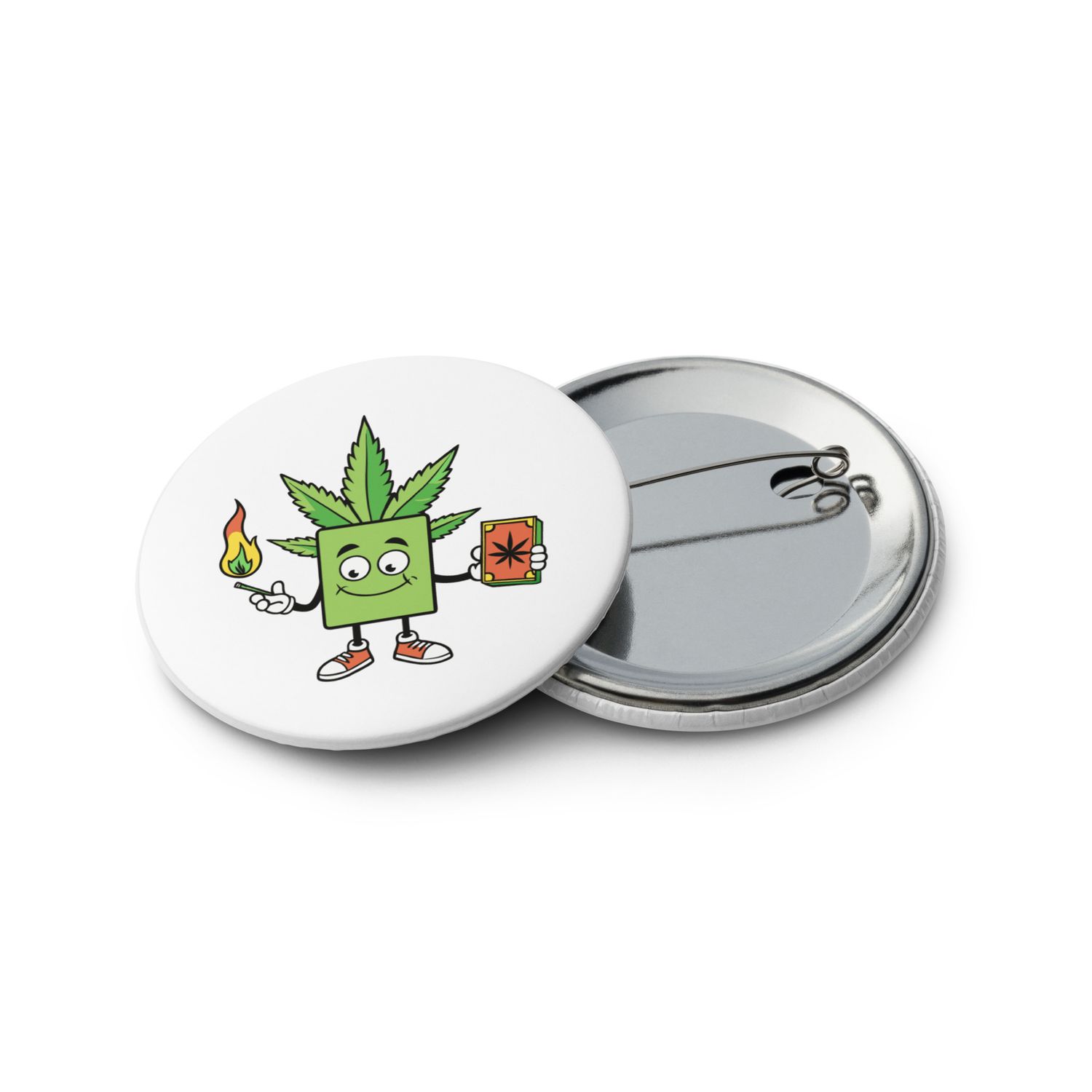 Baked Tarot logos. Set of pin buttons