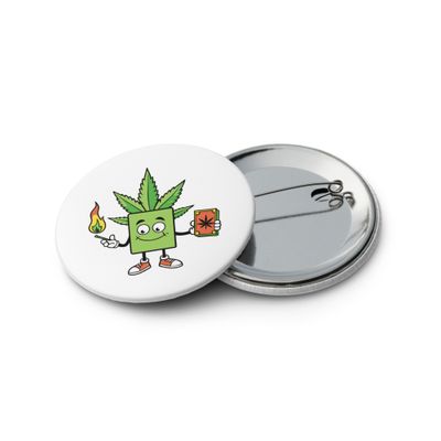 Baked Tarot logos. Set of pin buttons