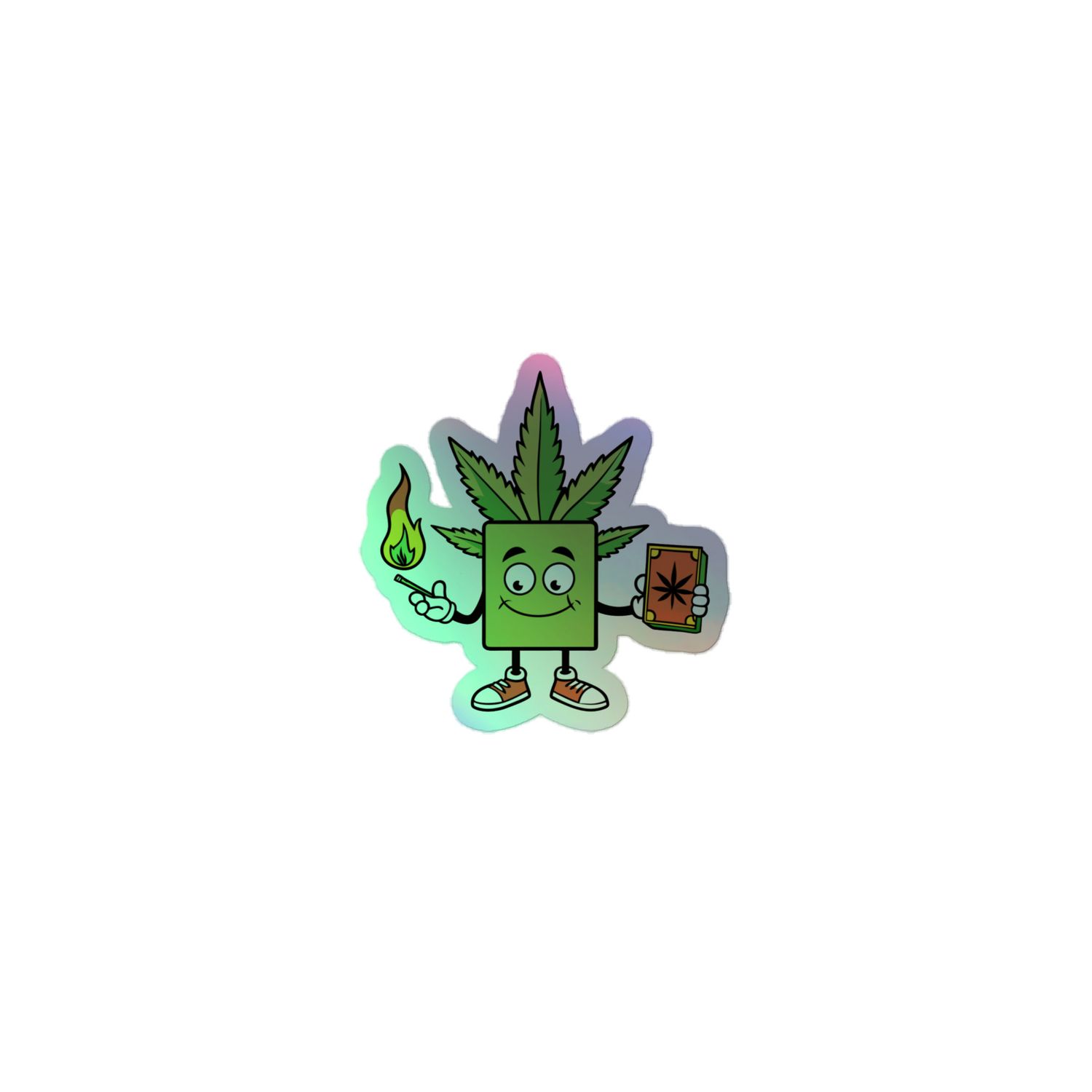 Baked Tarot logo Holographic stickers