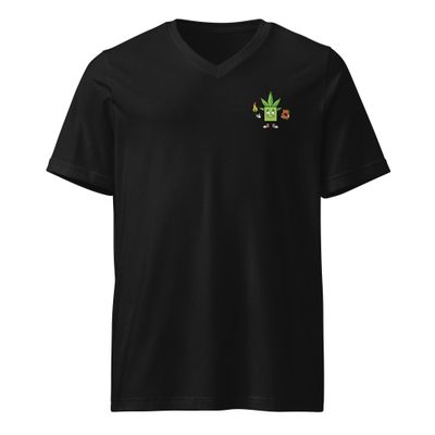 Baked Tarot/ADV Unisex Short Sleeve V-Neck T-Shirt