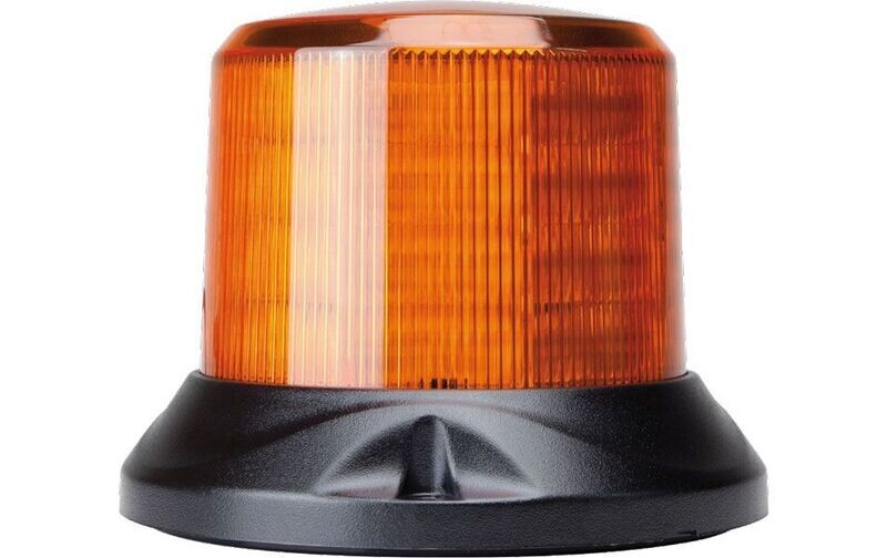 LED Beacon Revolver Mini - 10-30V, Amber, Fixed Mount