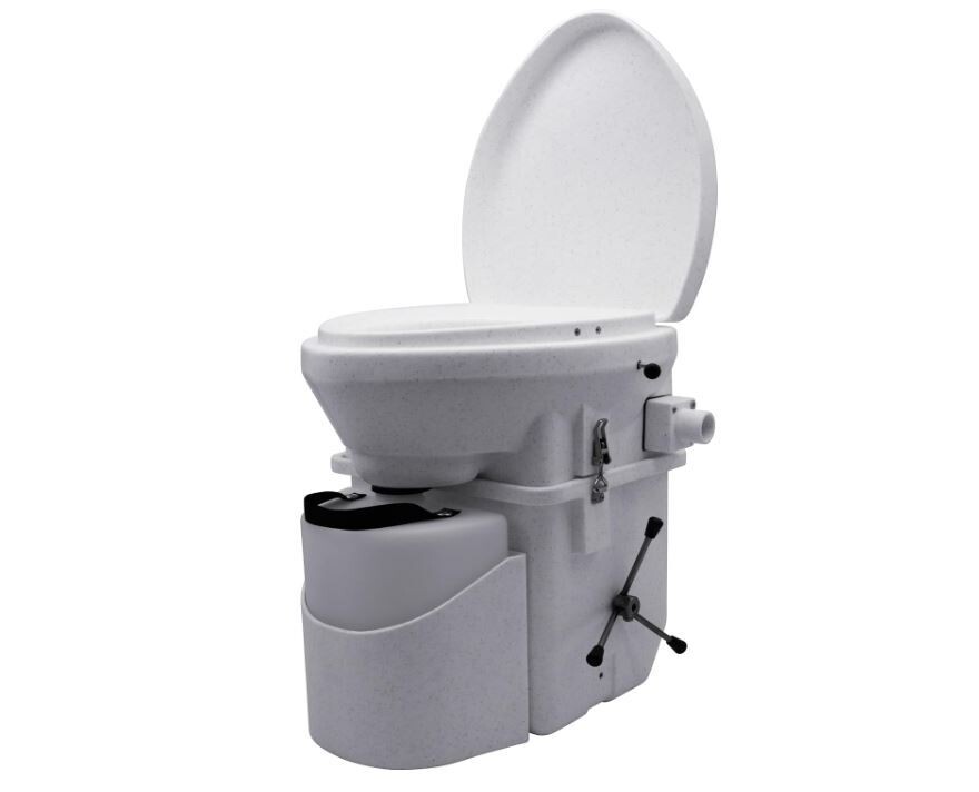 Nature&#39;s Head Self Contained Composting Toilet with Close Quarters Spider Handle Design