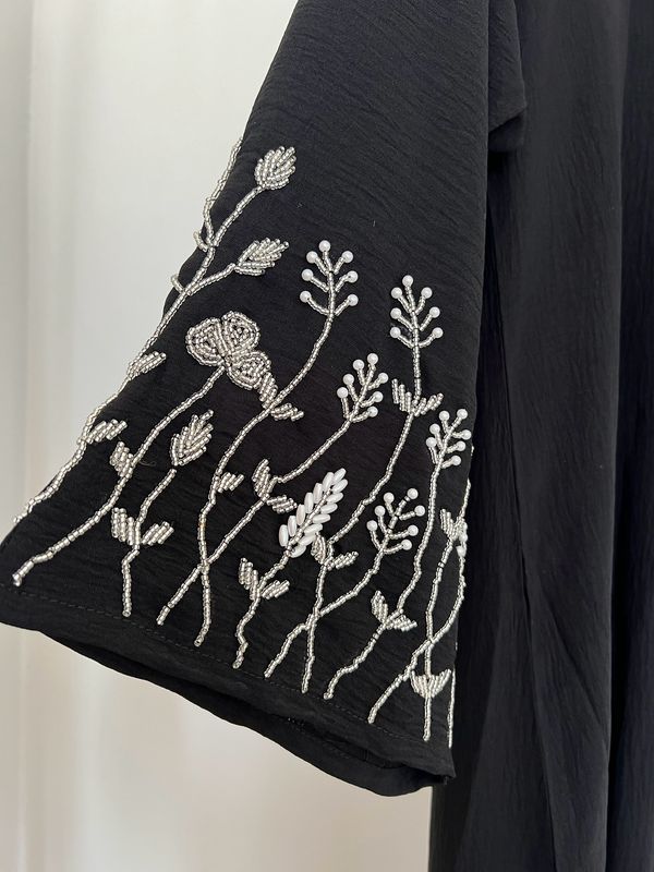 Glimmer Abaya in Black with Hijab