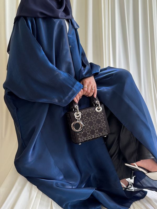 Double Sided/Wide Abaya in Royal Blue