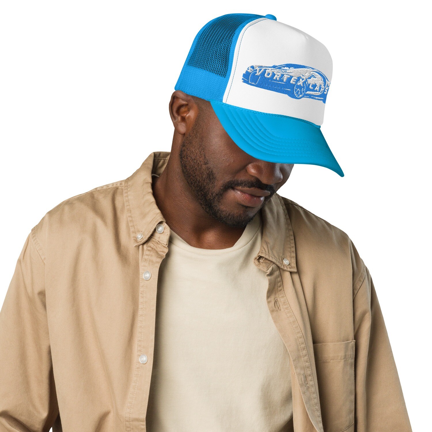 Blue Bugatti Chiron - Foam trucker hat