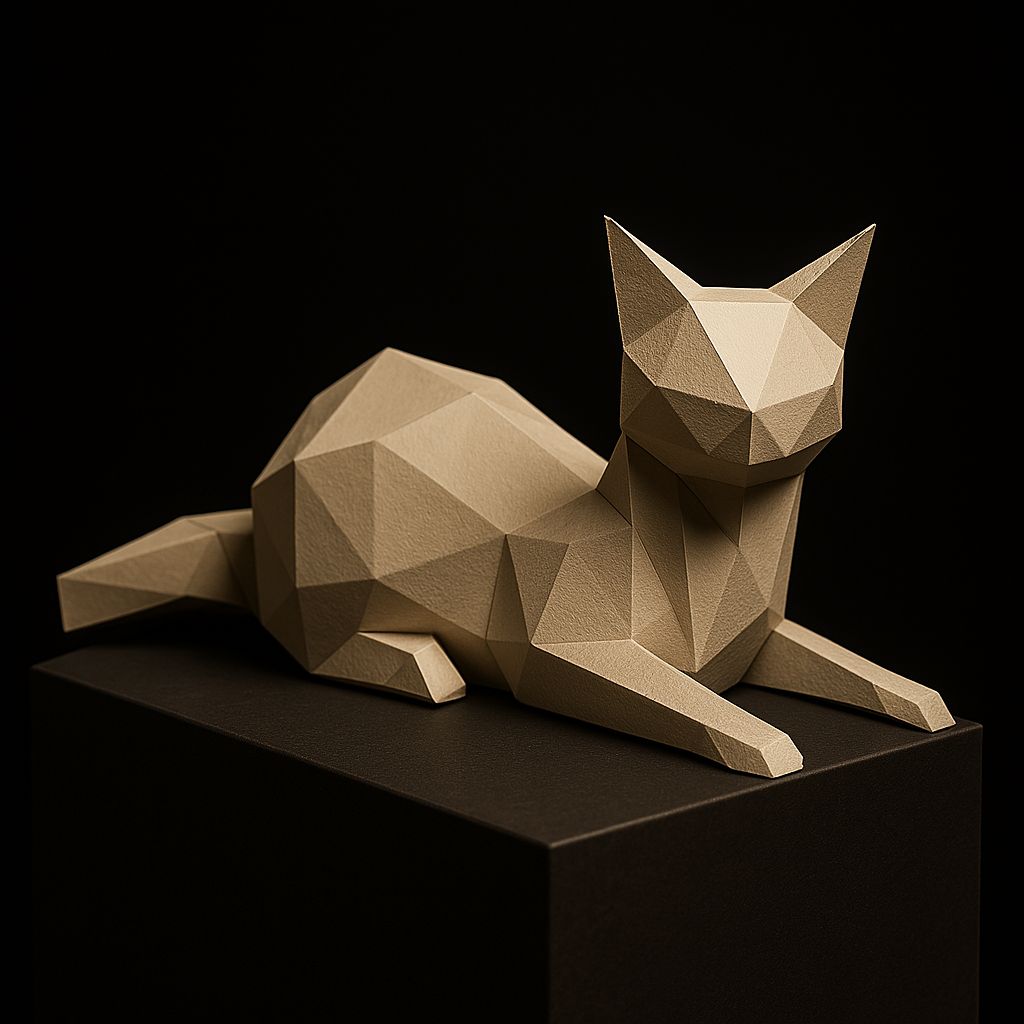 Sitting Cat Template (comes in Multi-colored)