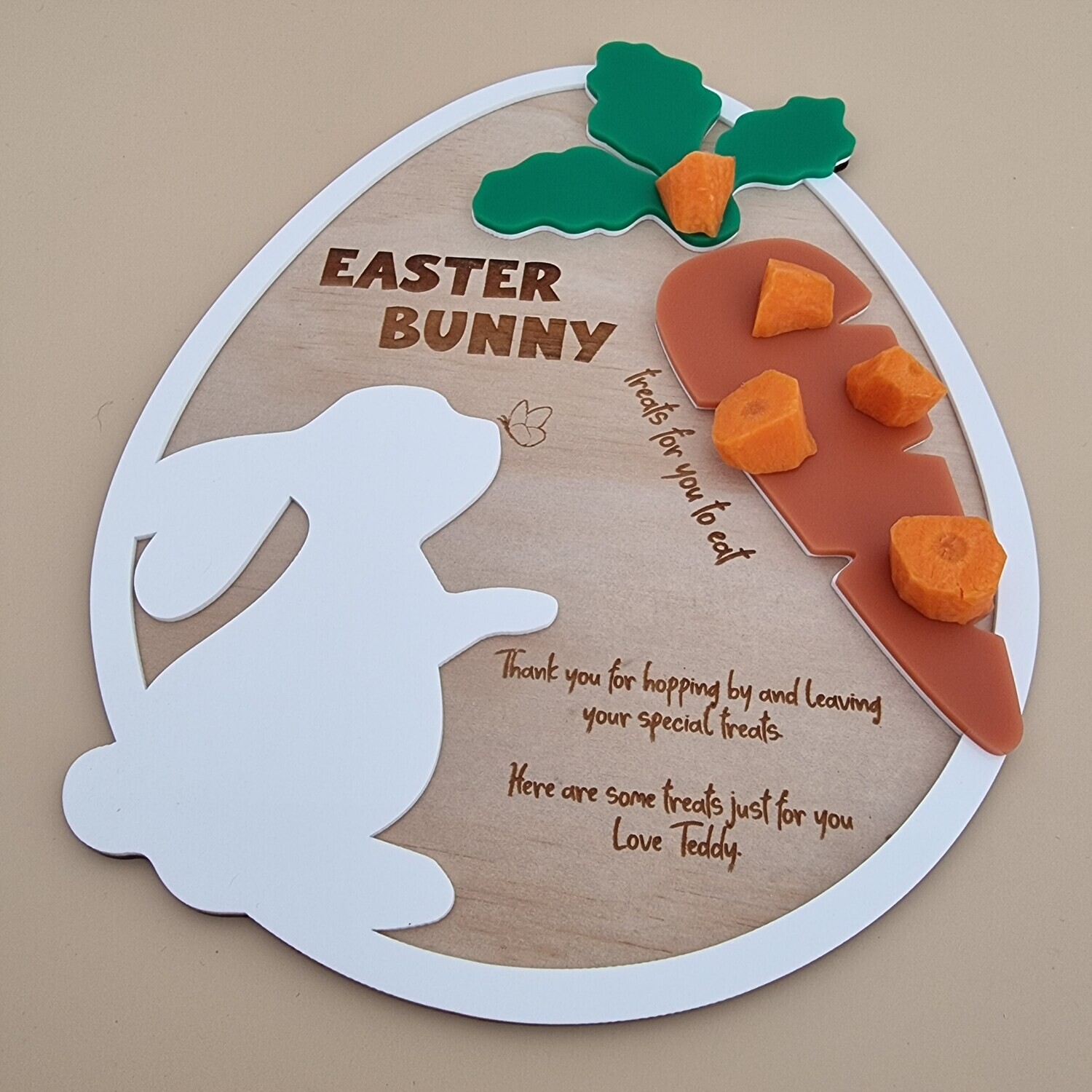 EASTER BUNNY TREAT PLATE