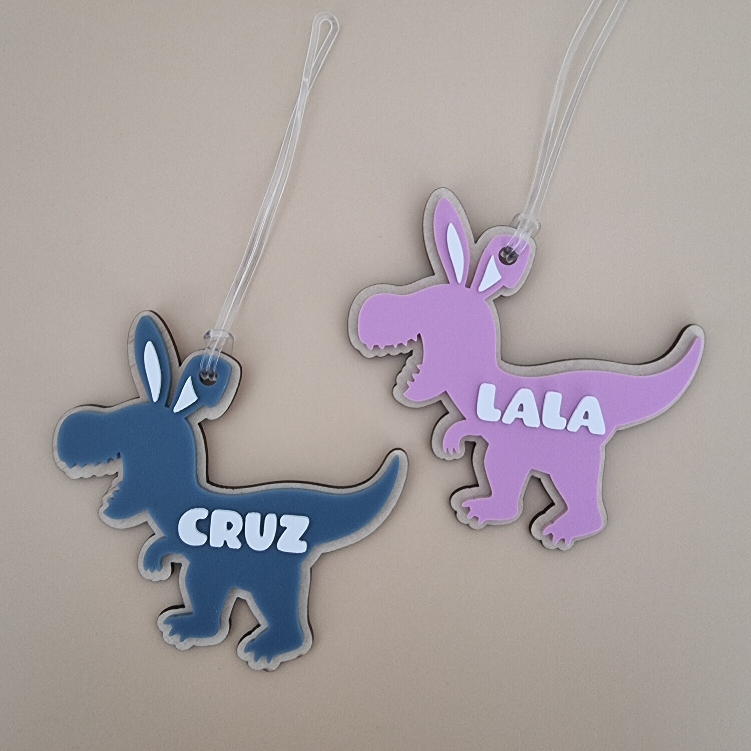 DINO - BUNNY EASTER TAGS