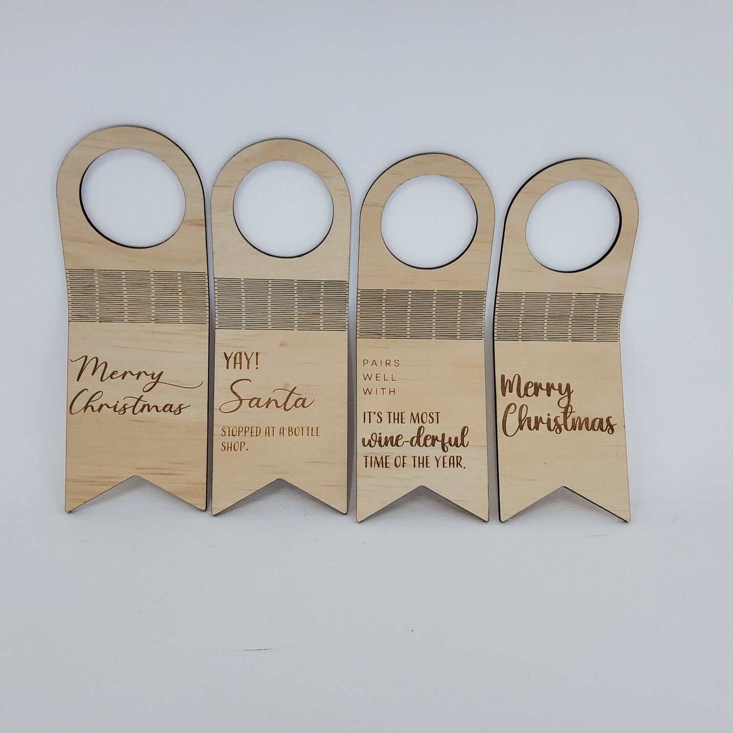 Wooden Wine Bottle Tags