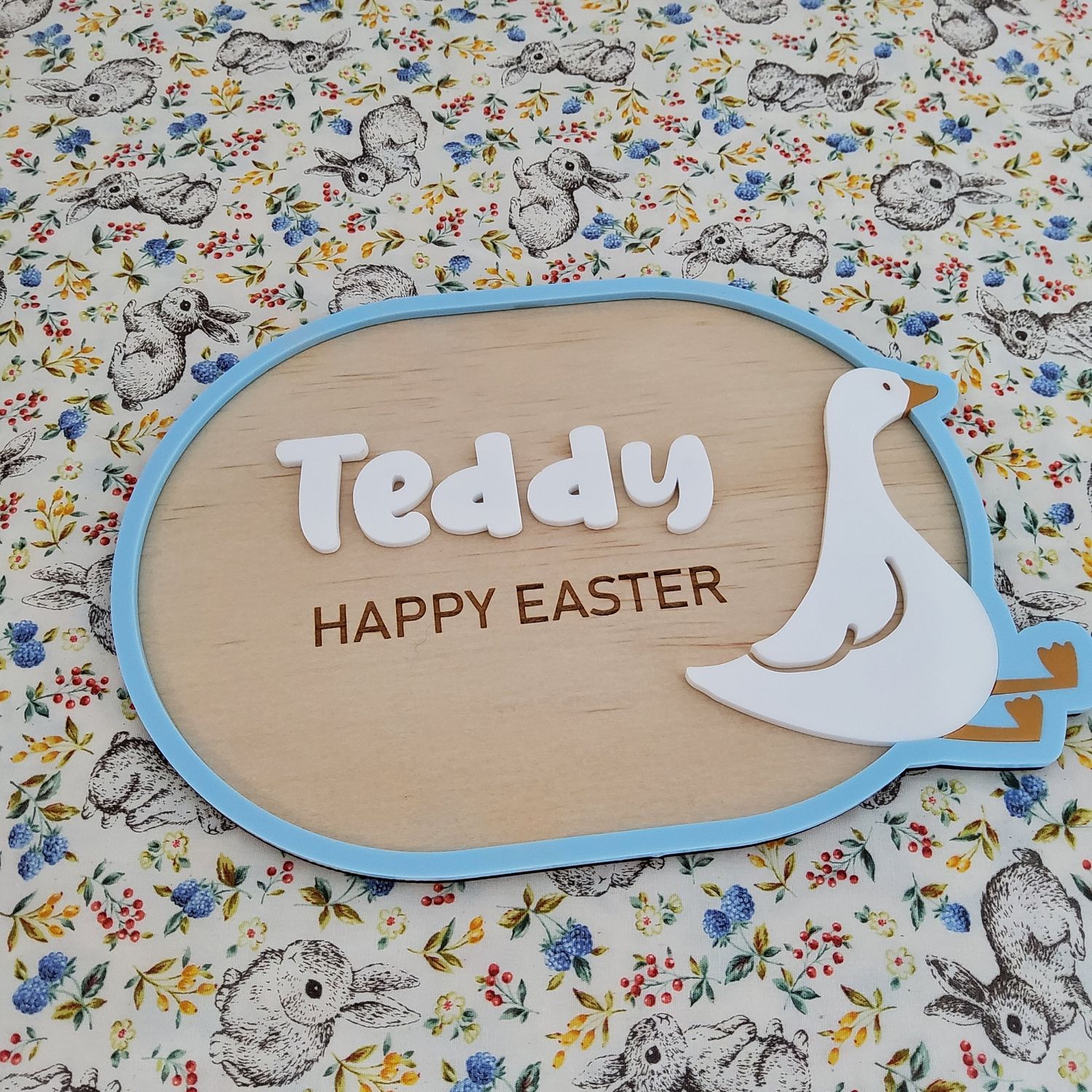 EASTER / PERSONALISED OVAL PLAQUES ONLY