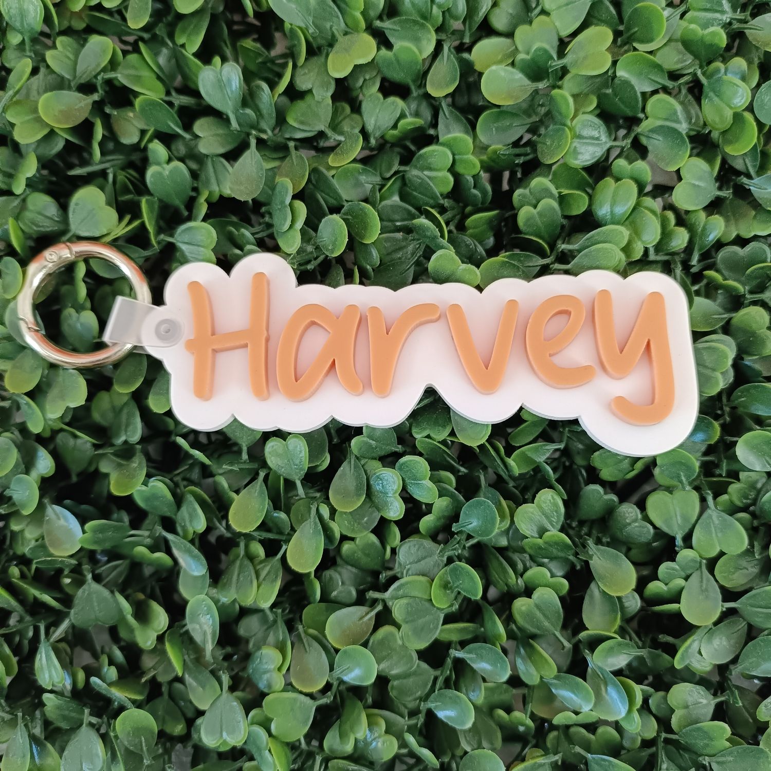 ACRYLIC DOUBLE LAYER NAME KEY / BAG TAGS