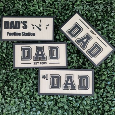 FATHER&#39;S DAY CADDY PLAQUES - PLAQUE ONLY